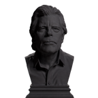 Stephen King bust in Charcoal Black finish