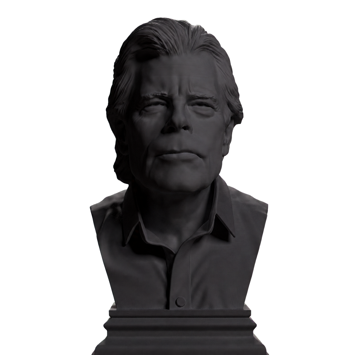 Stephen King bust in Charcoal Black finish
