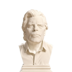 Stephen King bust in Ivory White finish