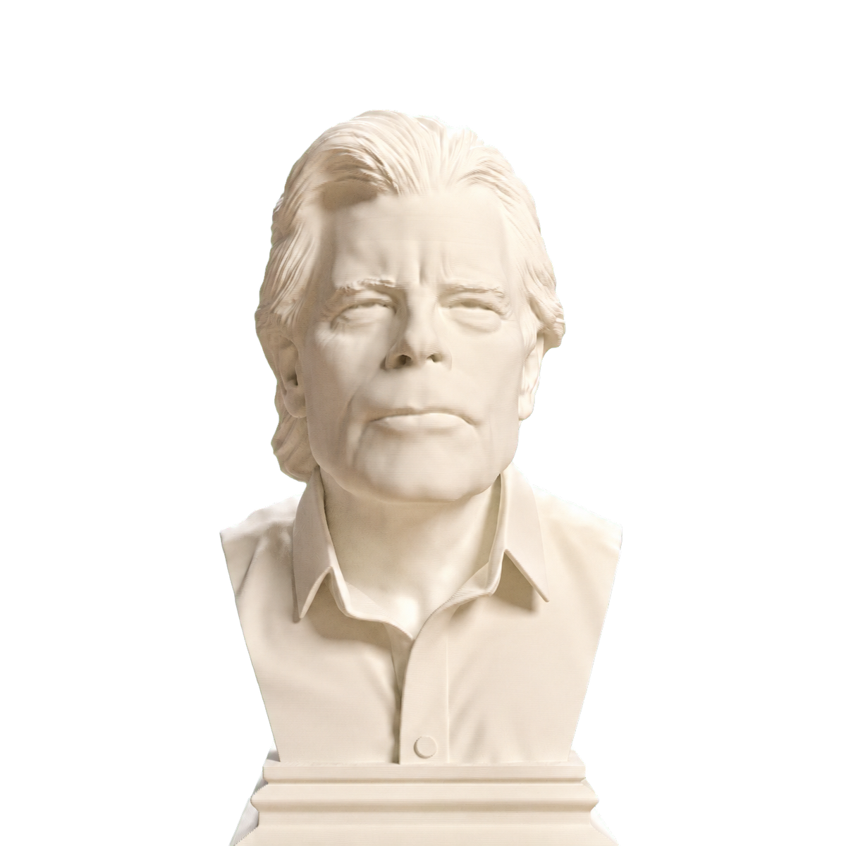 Stephen King bust in Ivory White finish