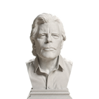 Stephen King bust in Marble Stone finish