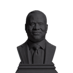 Clarence Thomas bust in Charcoal Black finish