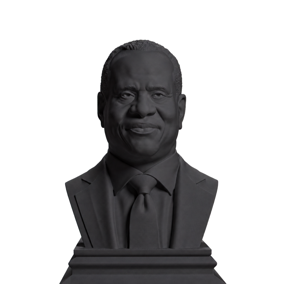 Clarence Thomas bust in Charcoal Black finish