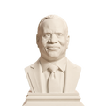 Clarence Thomas bust in Ivory White finish