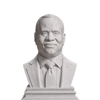 Clarence Thomas bust in Marble Stone finish