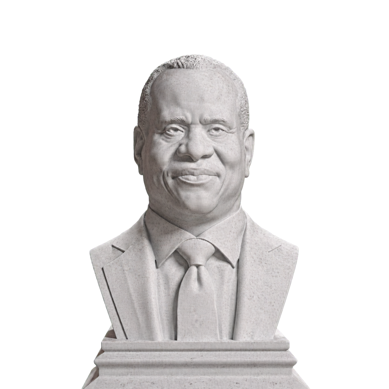 Clarence Thomas bust in Marble Stone finish