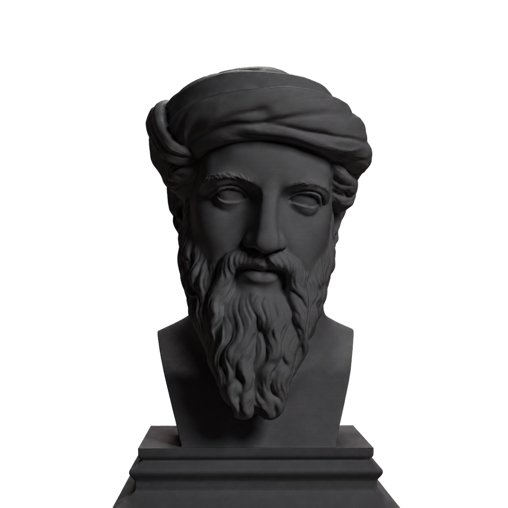 Pythagoras Charcoal Black collectible bust
