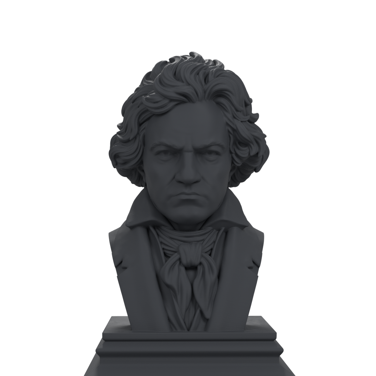 Ludwig van Beethoven bust finish charcoal black
