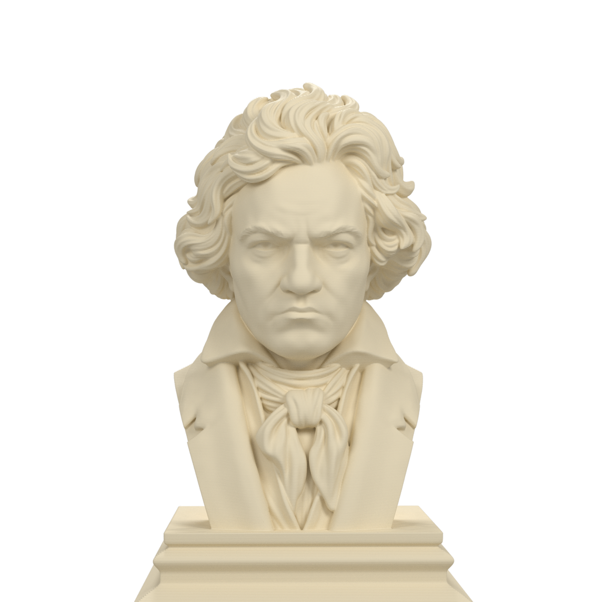 Ludwig van Beethoven bust in Ivory White