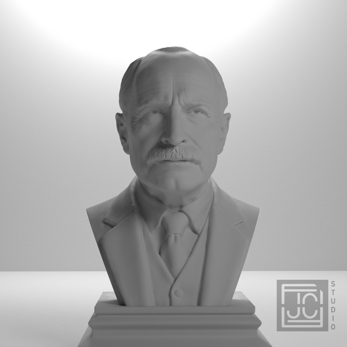 Carl Jung bust front studio view