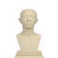 Cato the Younger bust in Ivory White