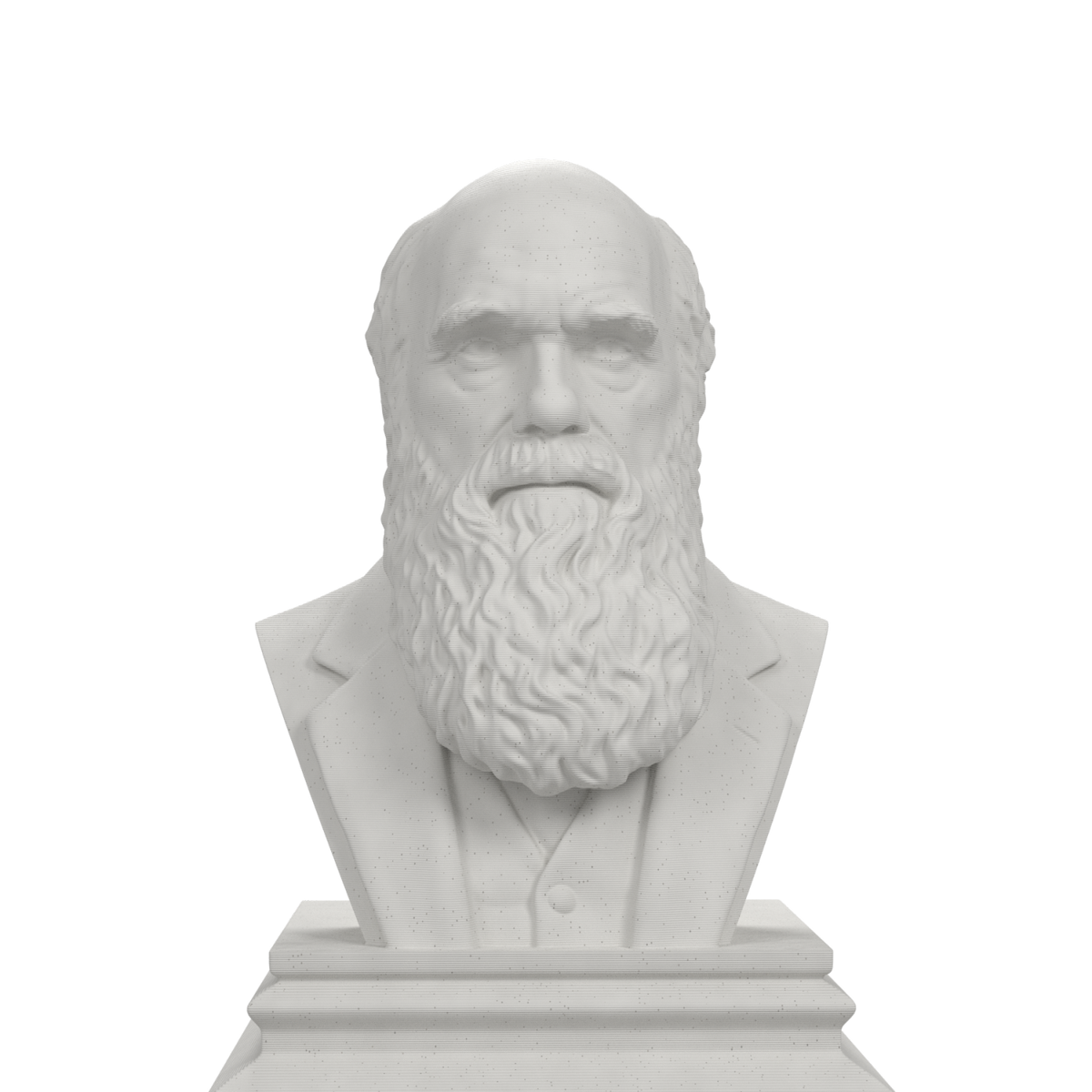 Charles Darwin bust view 2