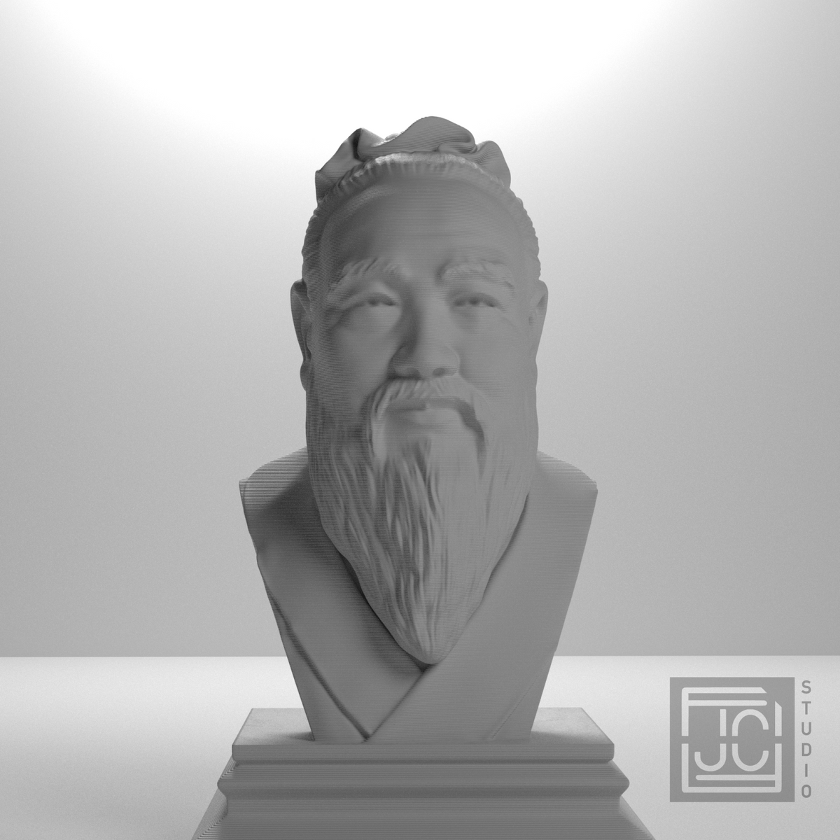 Confucius bust, source_000 view