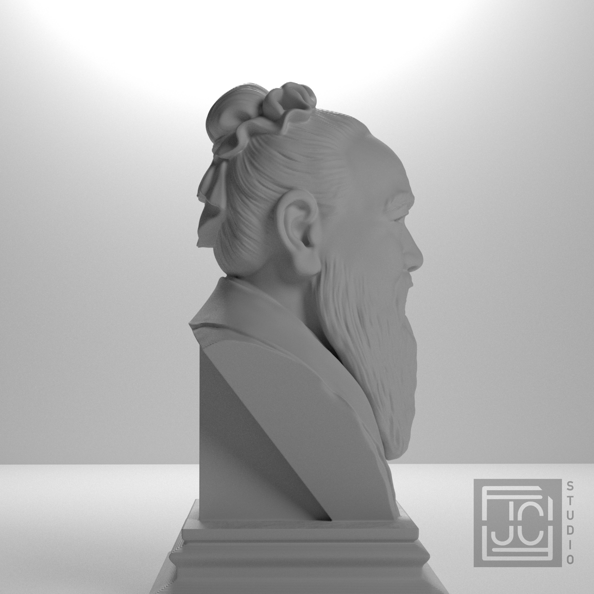 Confucius bust, source_090 view