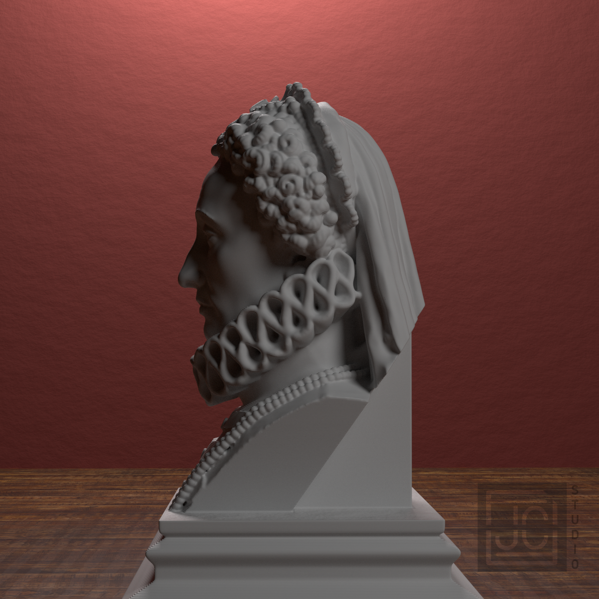 Elizabeth I bust view 8