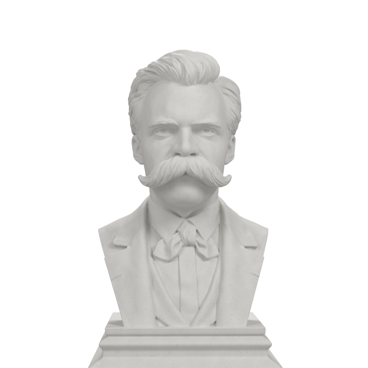 Friedrich Nietzsche bust, marble stone view