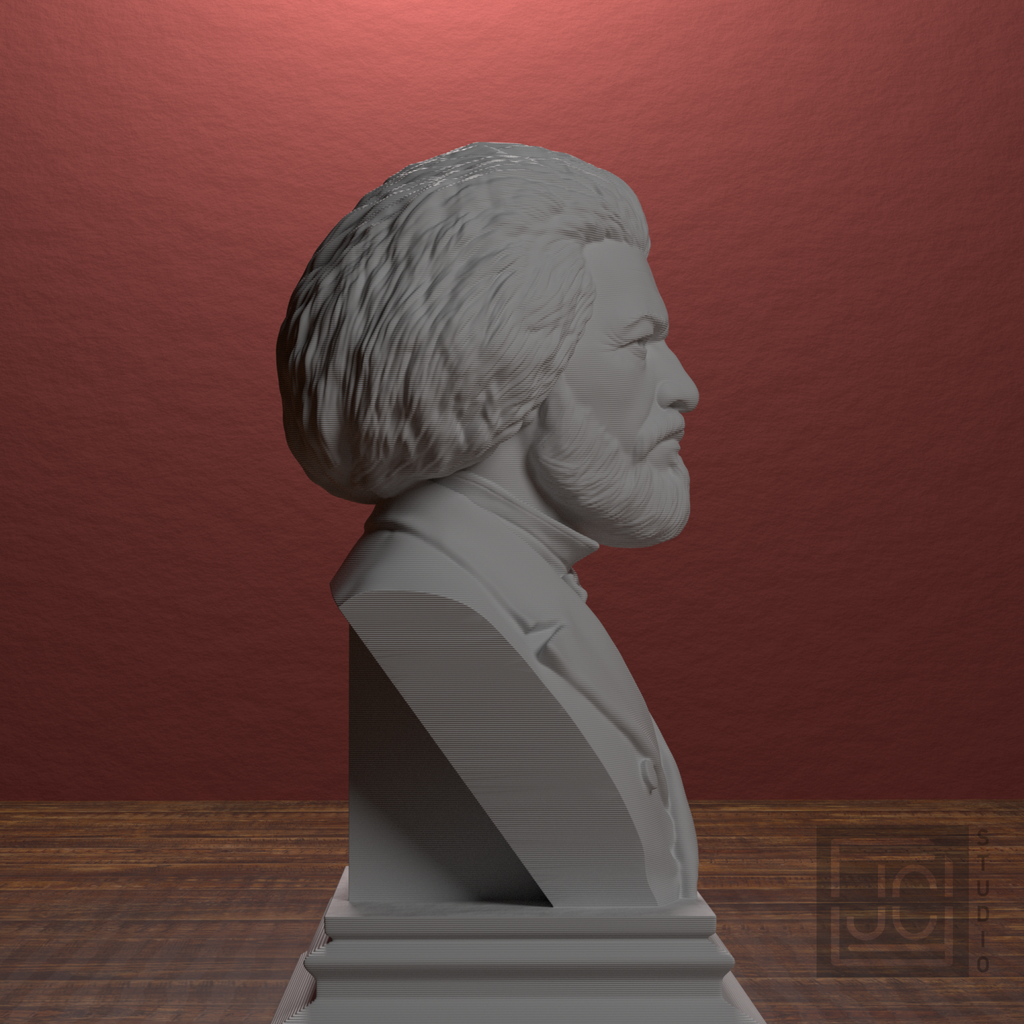 Frederick Douglass bust view 6