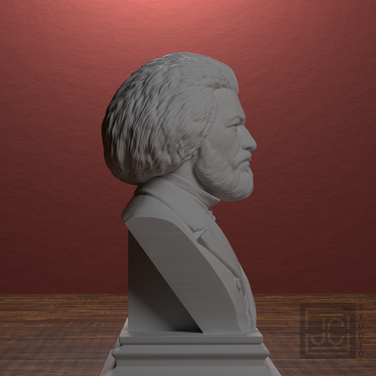 Frederick Douglass bust view 6