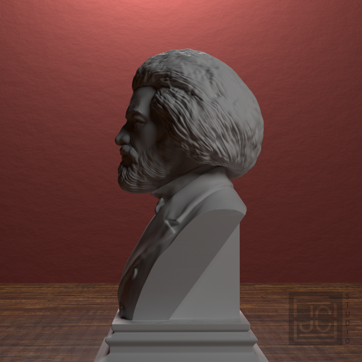 Frederick Douglass bust view 8