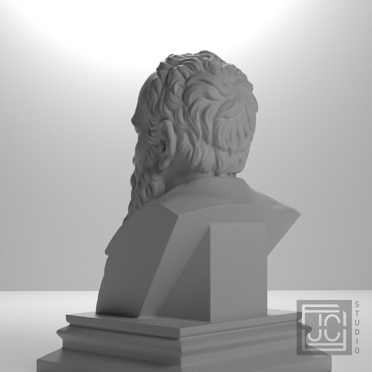 Galileo Galilei bust, studio 225 view
