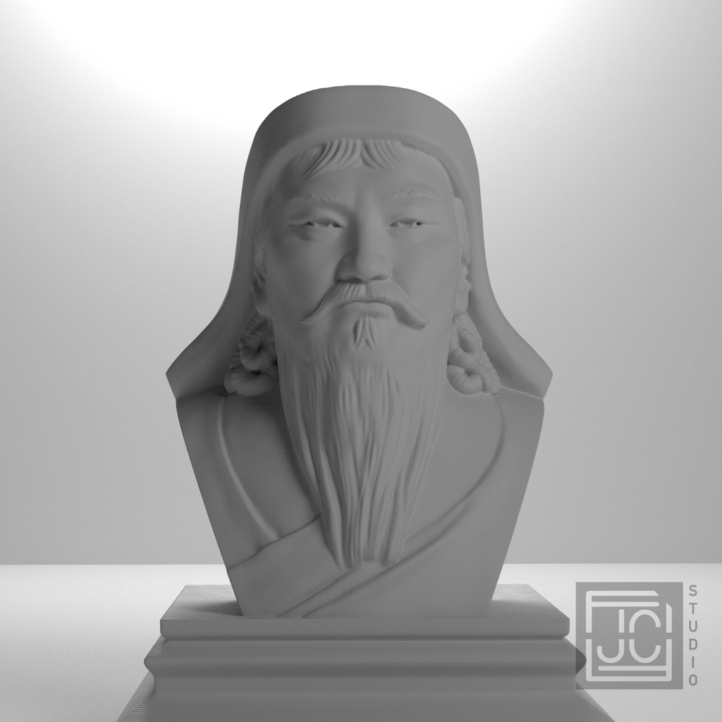 Genghis Khan bust, studio angle source_000.png