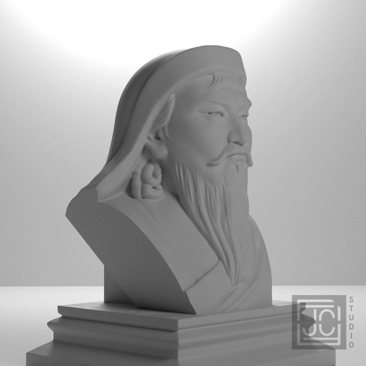 Genghis Khan bust, studio angle source_045.png