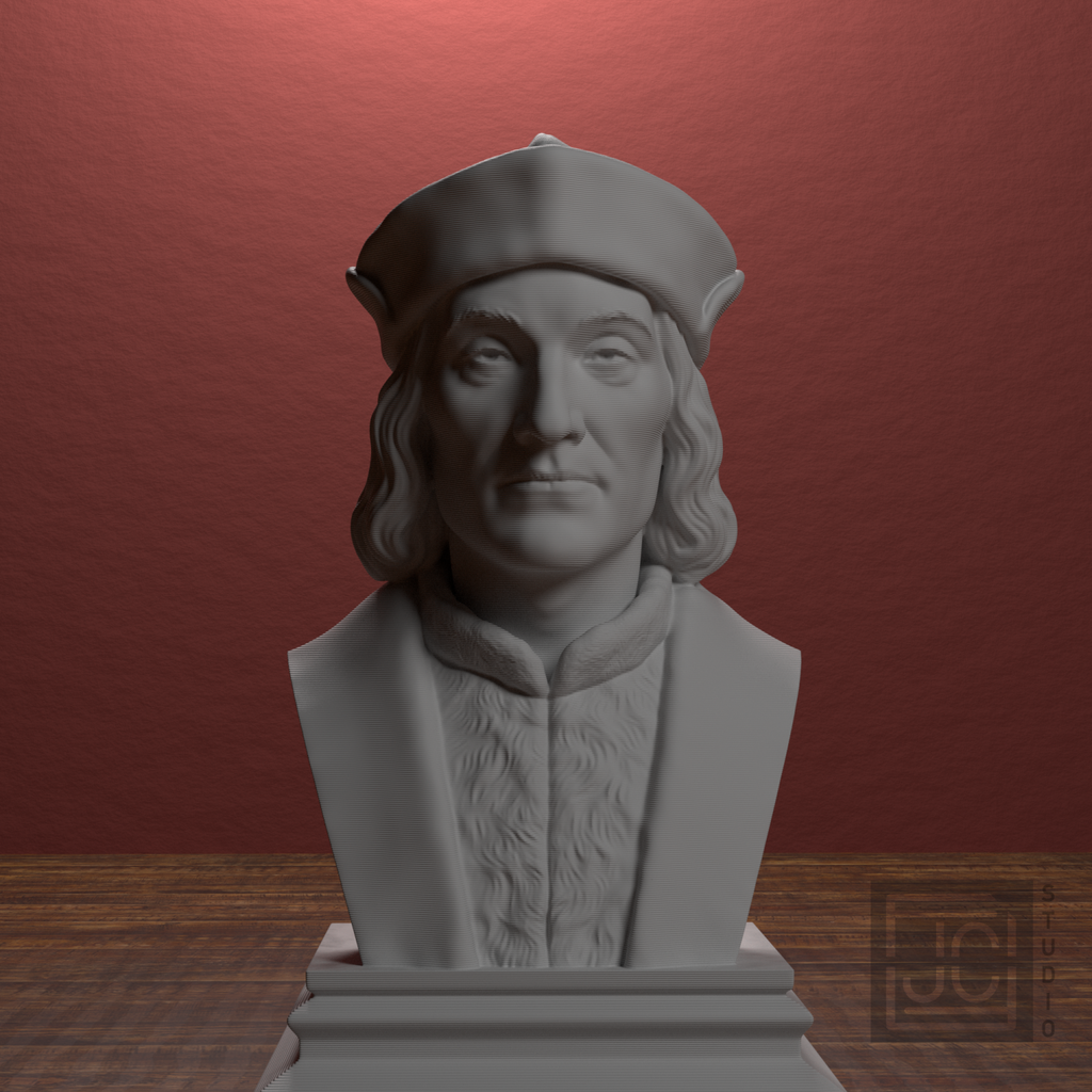 Henry VII bust view 5