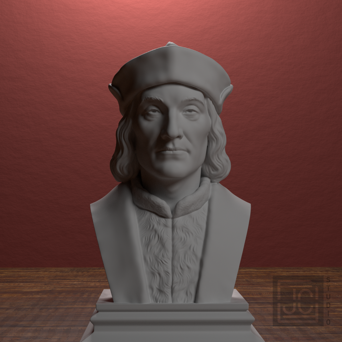 Henry VII bust view 5