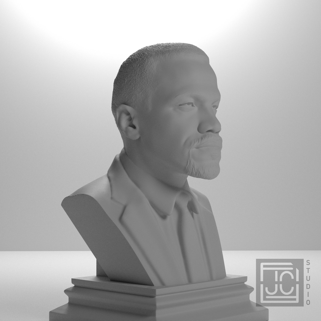 Malcolm X bust, source_045 view