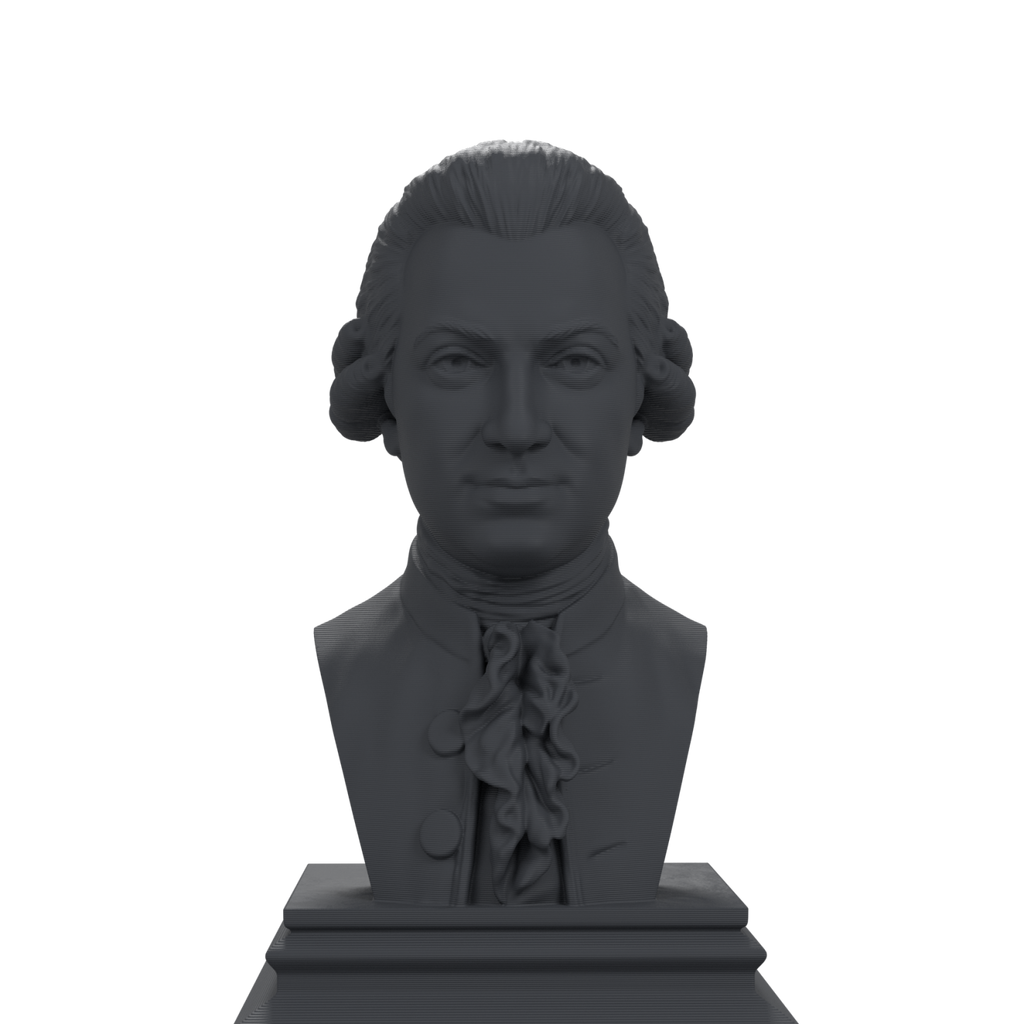 Wolfgang Amadeus Mozart bust view 3