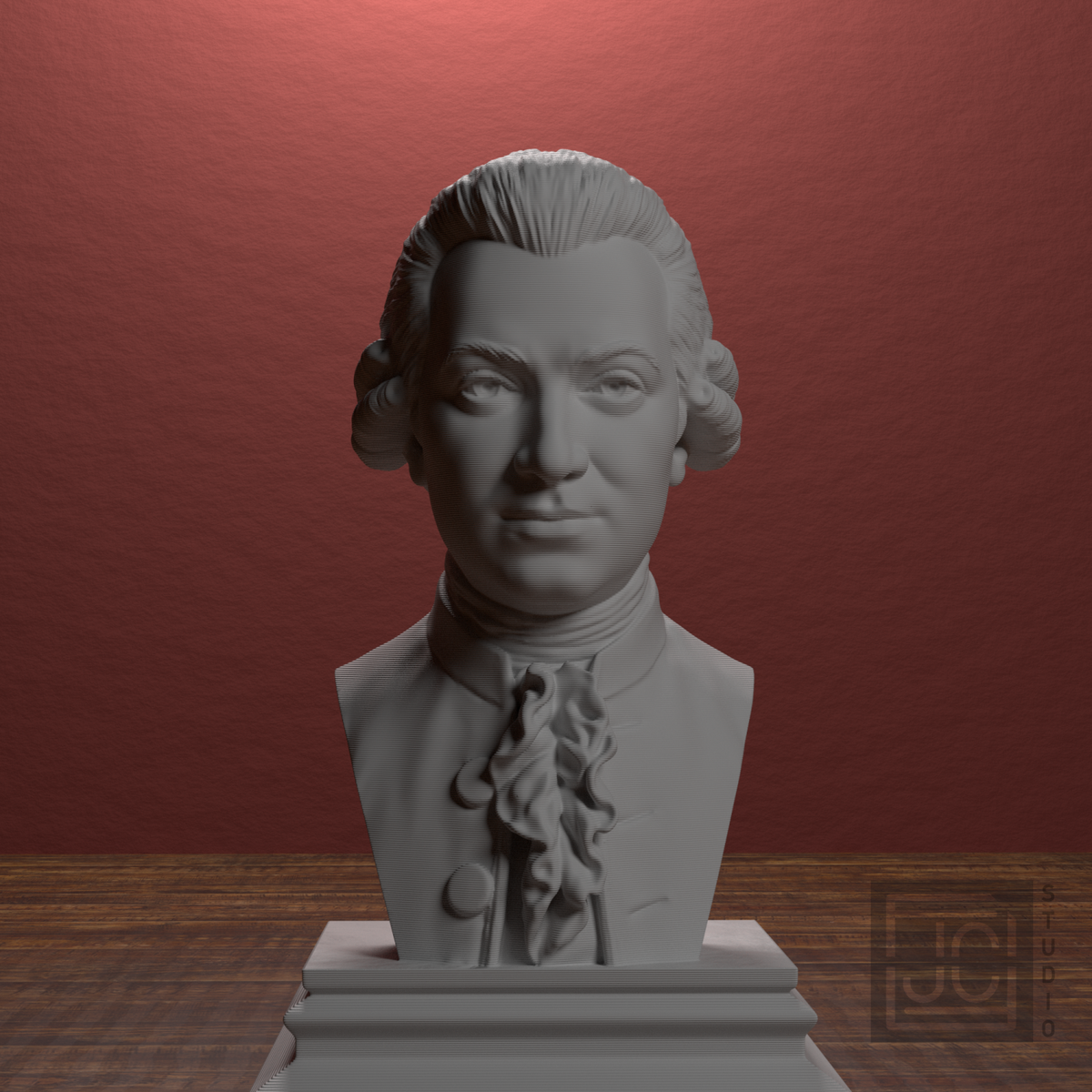 Wolfgang Amadeus Mozart bust view 5