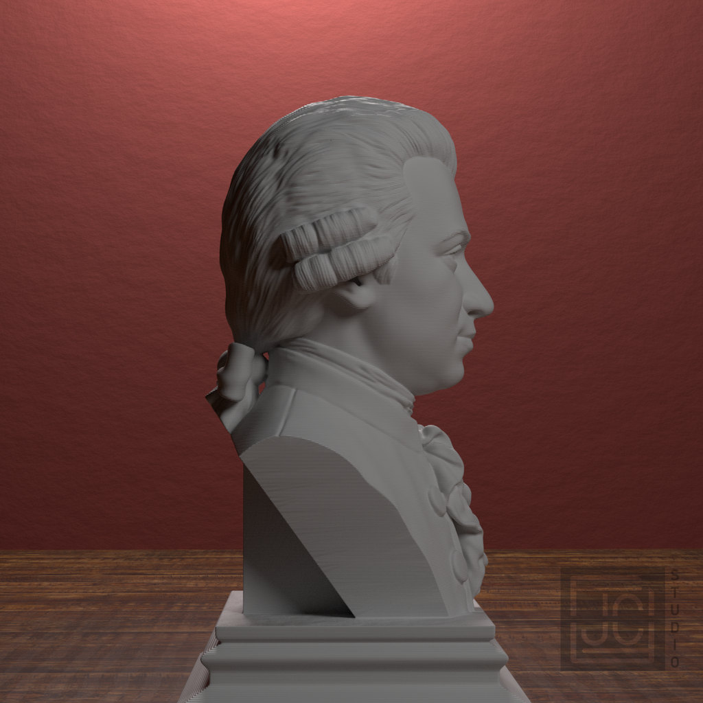 Wolfgang Amadeus Mozart bust view 6
