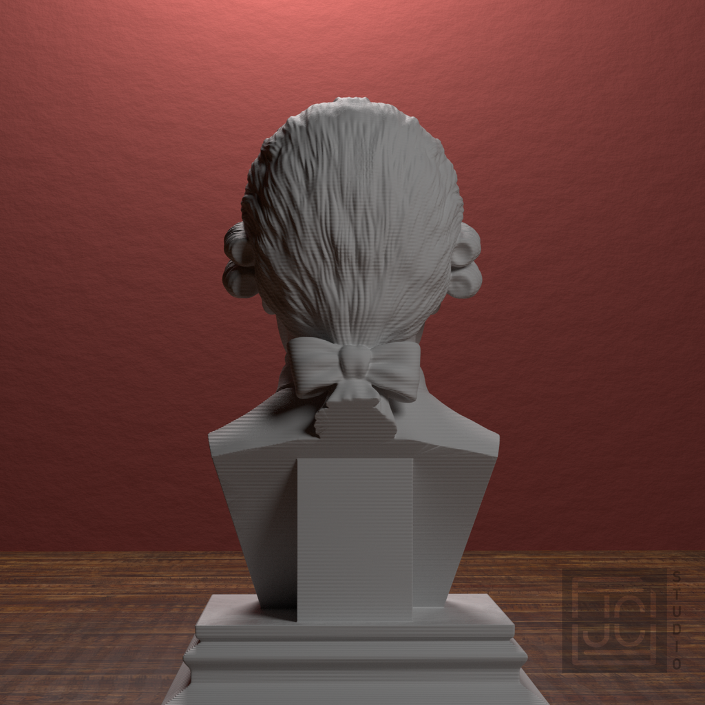 Wolfgang Amadeus Mozart bust view 7