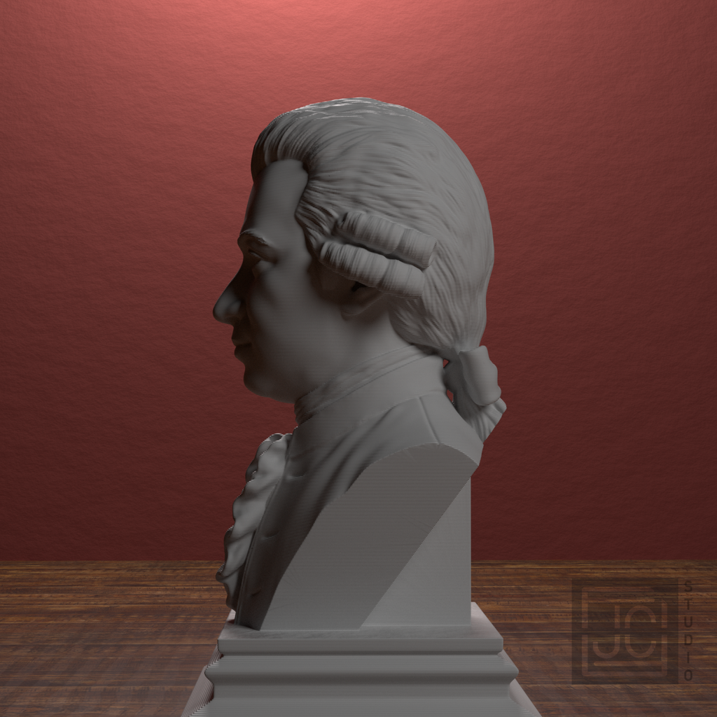 Wolfgang Amadeus Mozart bust view 8