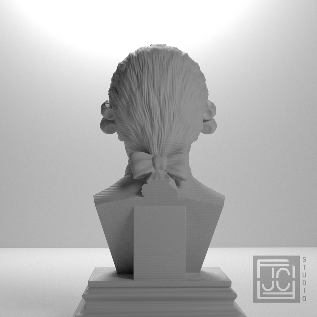 Wolfgang Amadeus Mozart bust view 11