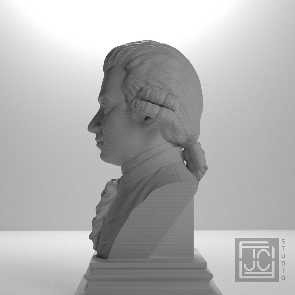 Wolfgang Amadeus Mozart bust view 12