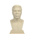 Muhammad Ali bust in ivory white