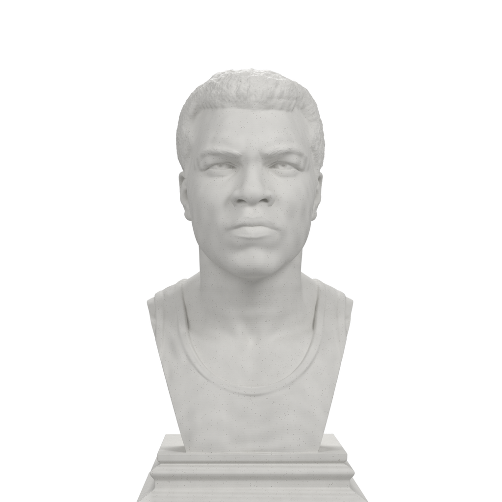 Muhammad Ali bust in marble stone