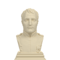 Napoleon Bonaparte bust, ivory white view