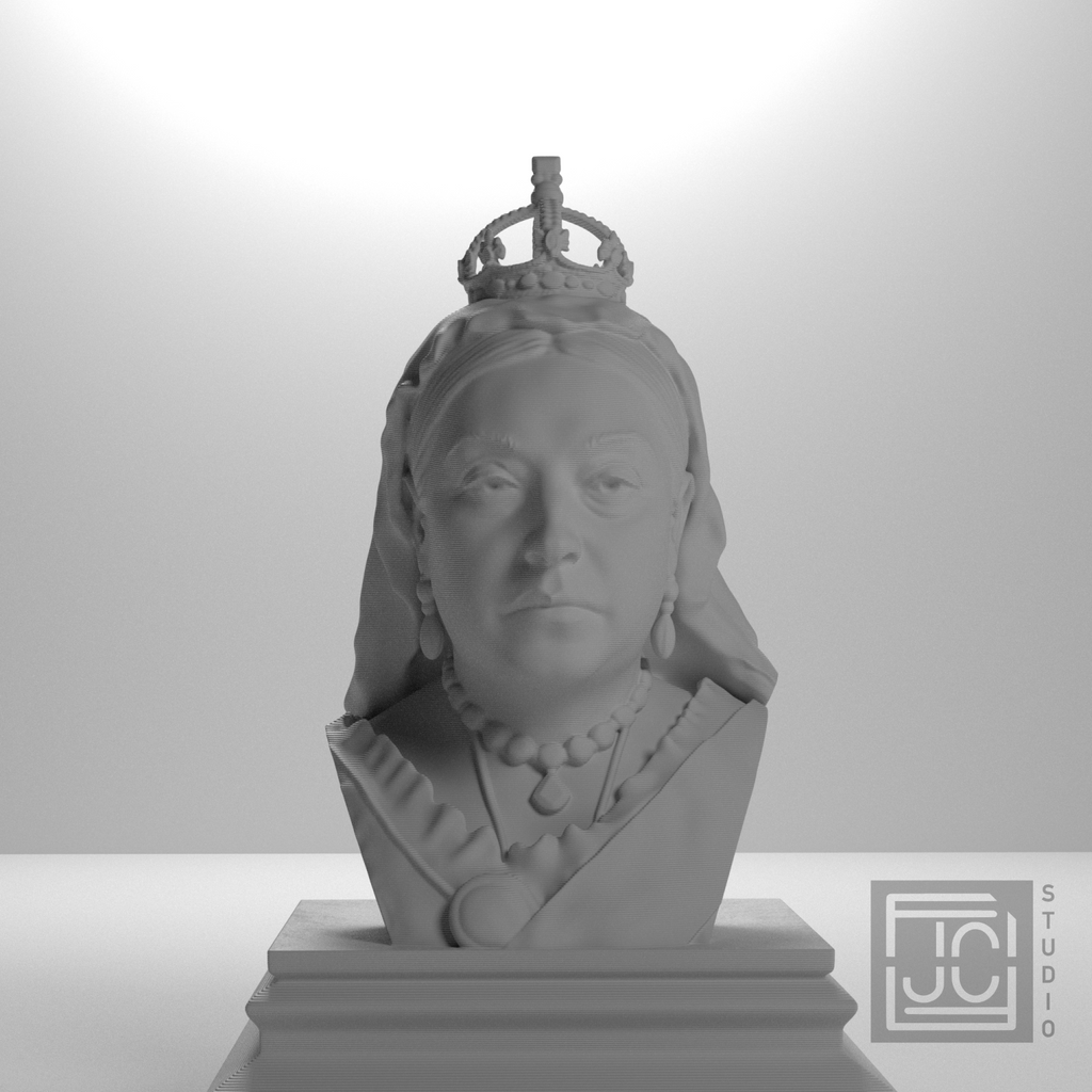 Queen Victoria bust, source_000 view