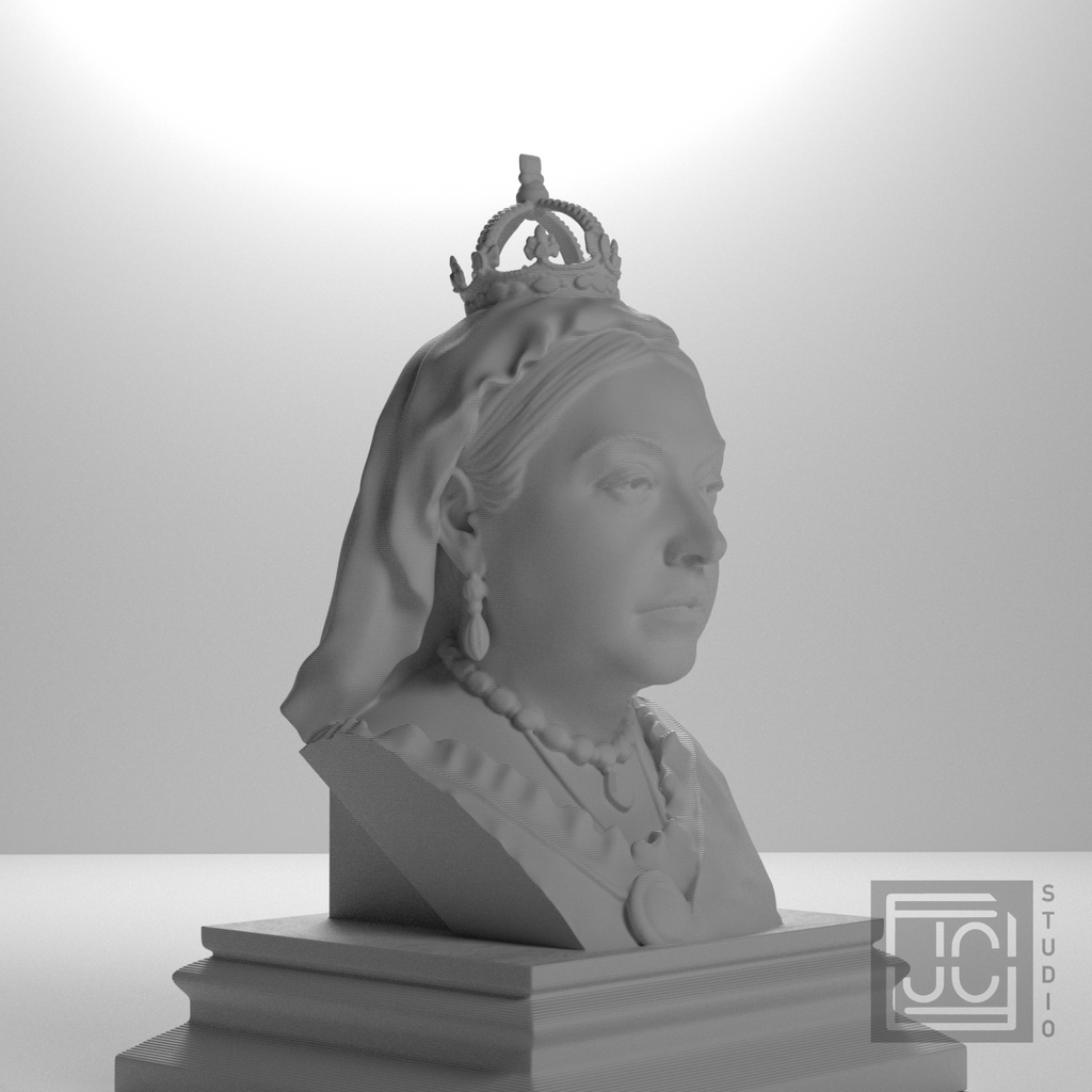 Queen Victoria bust, source_045 view