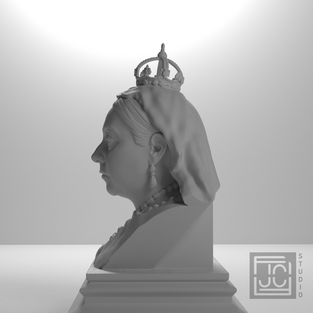 Queen Victoria bust, source_270 view