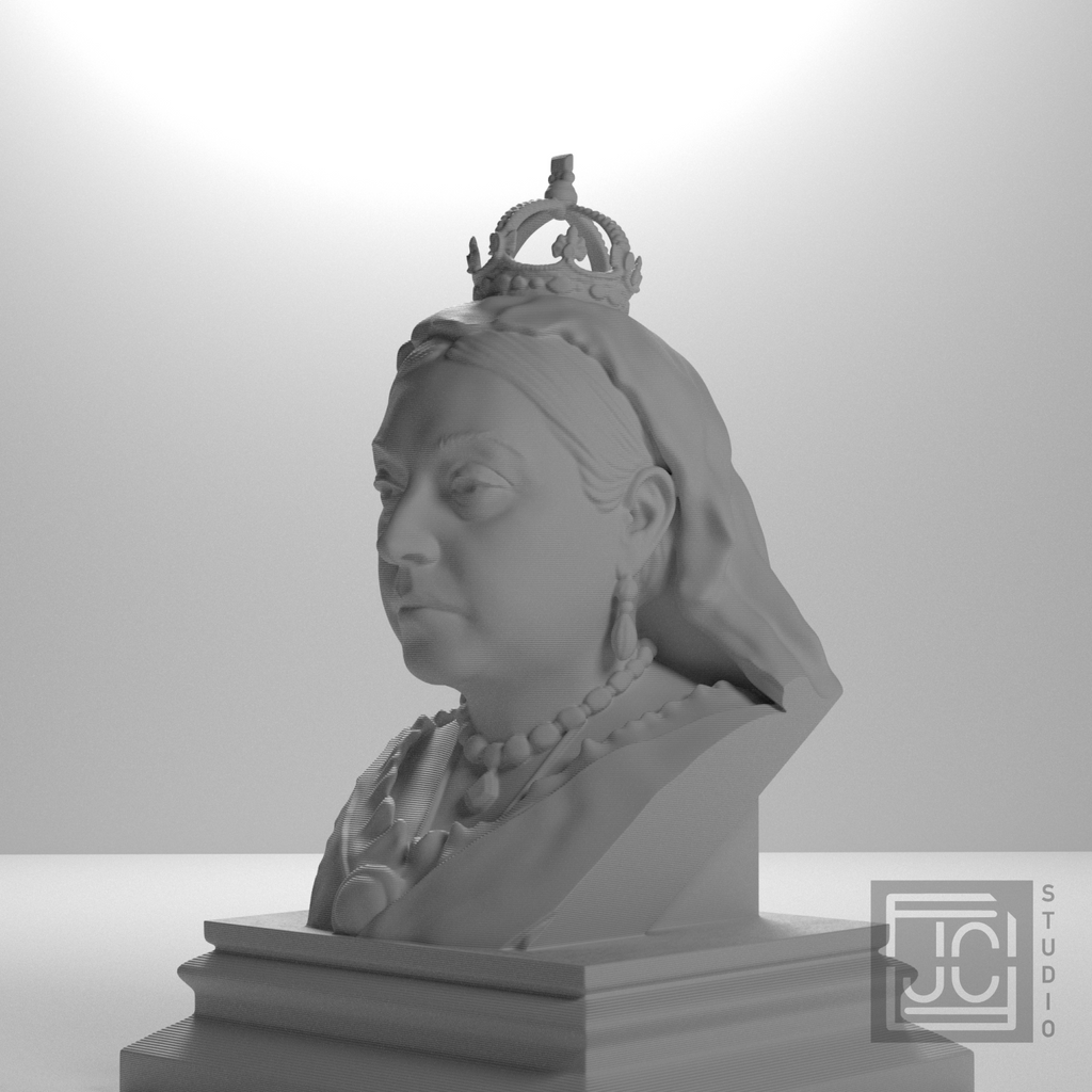 Queen Victoria bust, source_315 view