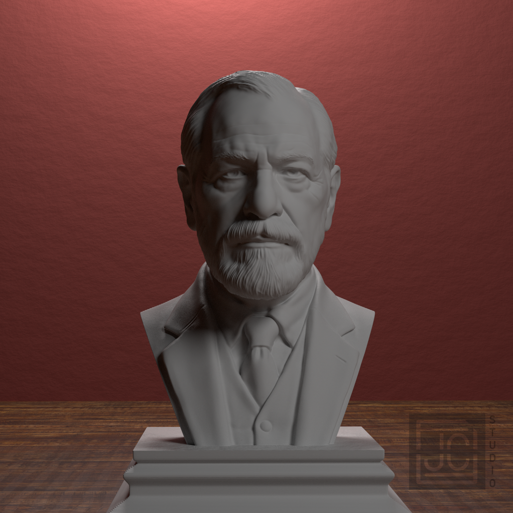 Sigmund Freud bust view 5