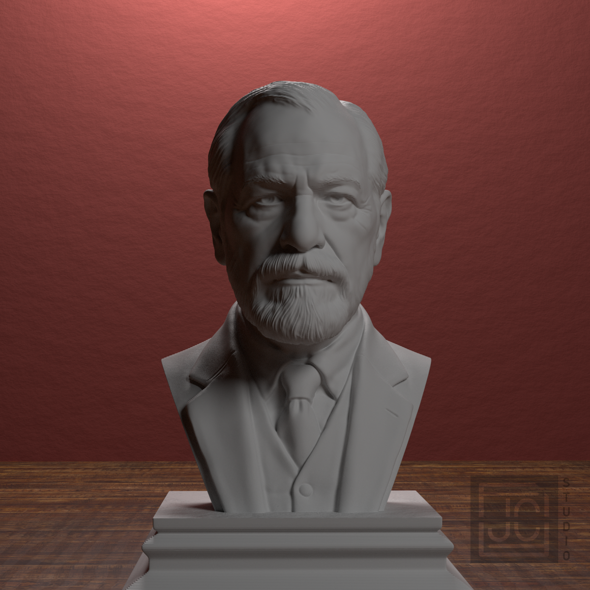 Sigmund Freud bust view 5