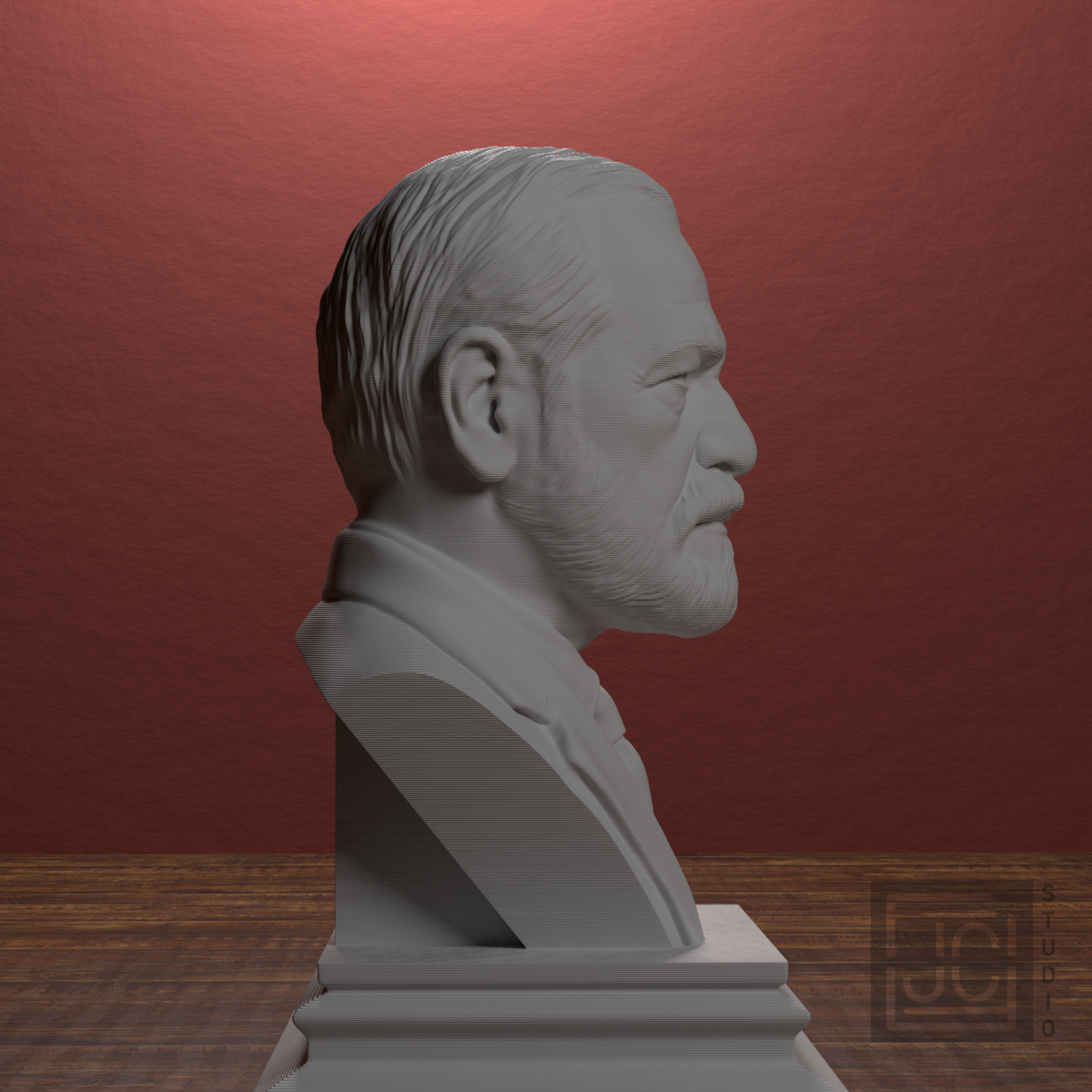 Sigmund Freud bust view 6