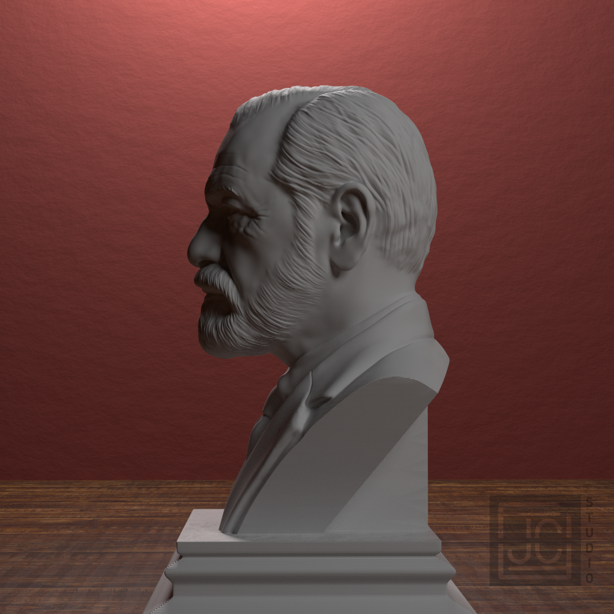Sigmund Freud bust view 8