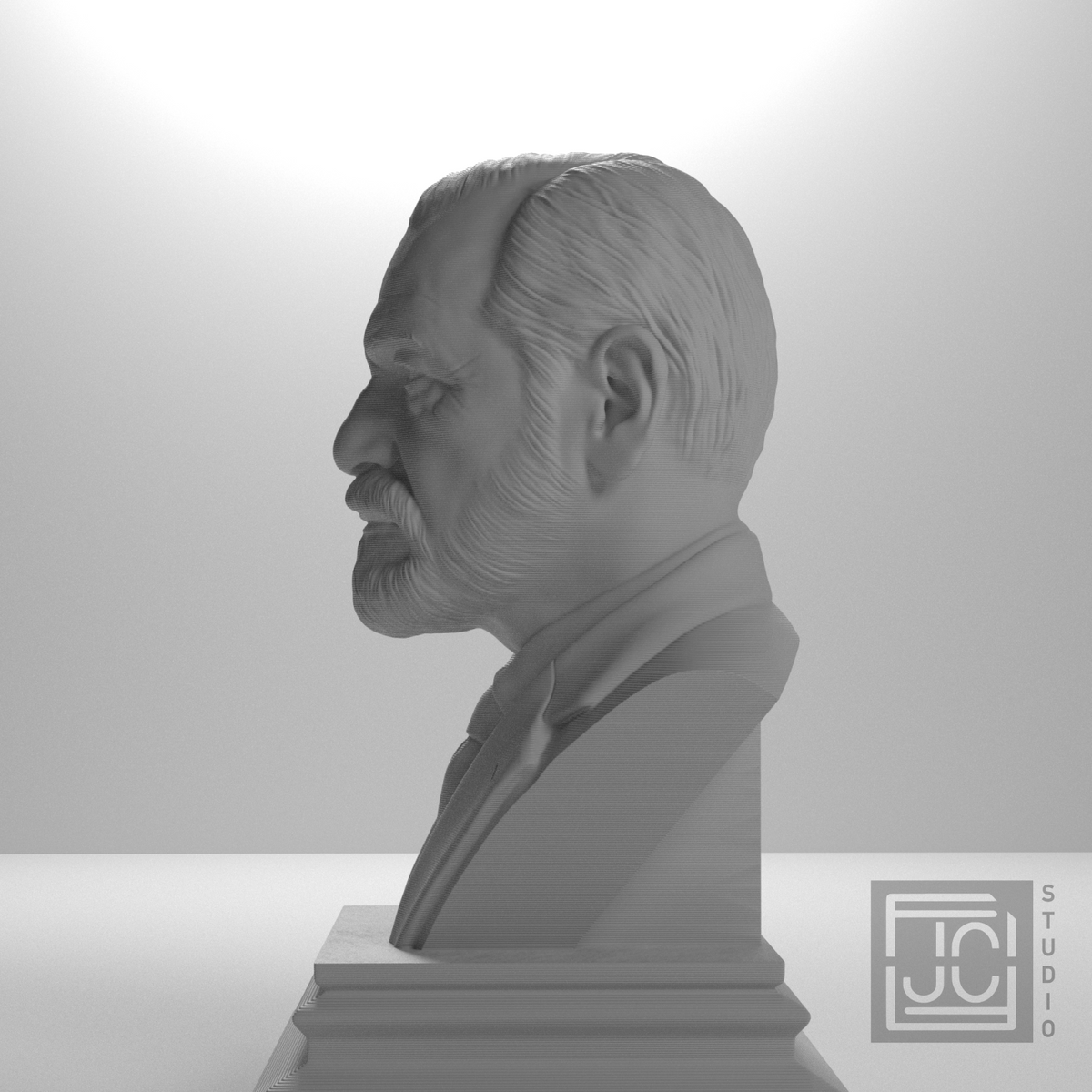 Sigmund Freud bust view 12