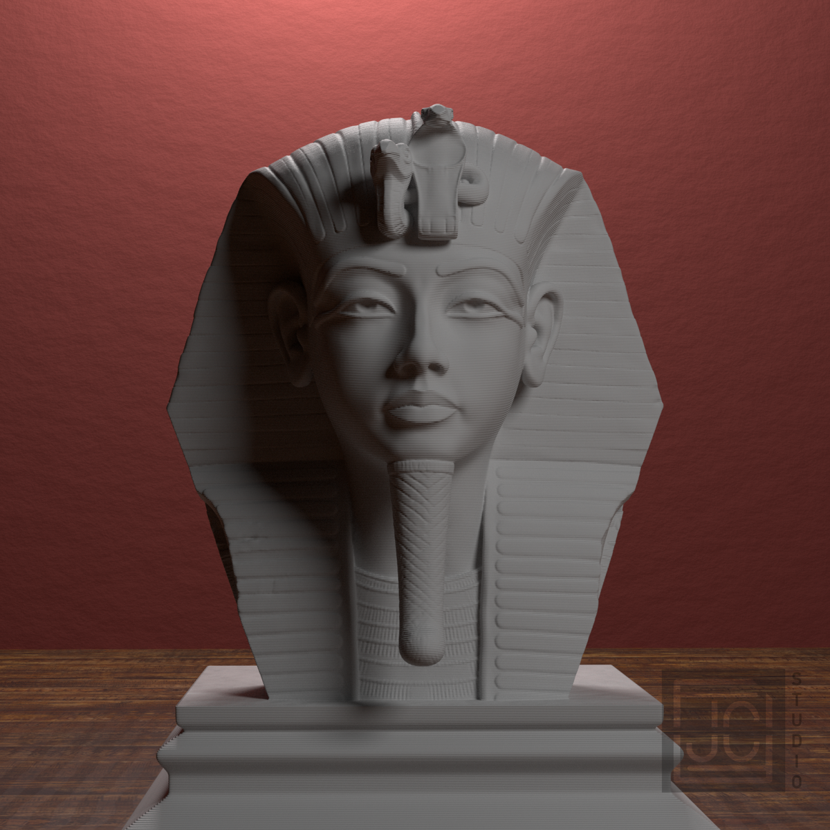Tutankhamun bust, source hero_main view