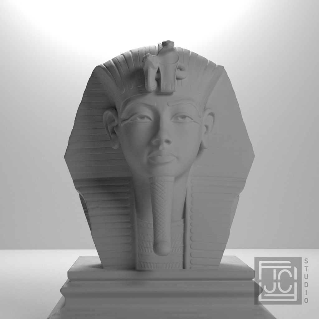 Tutankhamun bust, source_000 view